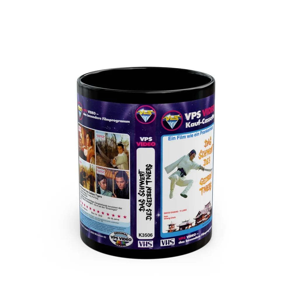 DAS SCHWERT DES GELBEN TIGERS (VHS COVER) - Black Coffee Mug-11oz-Go Mug Yourself