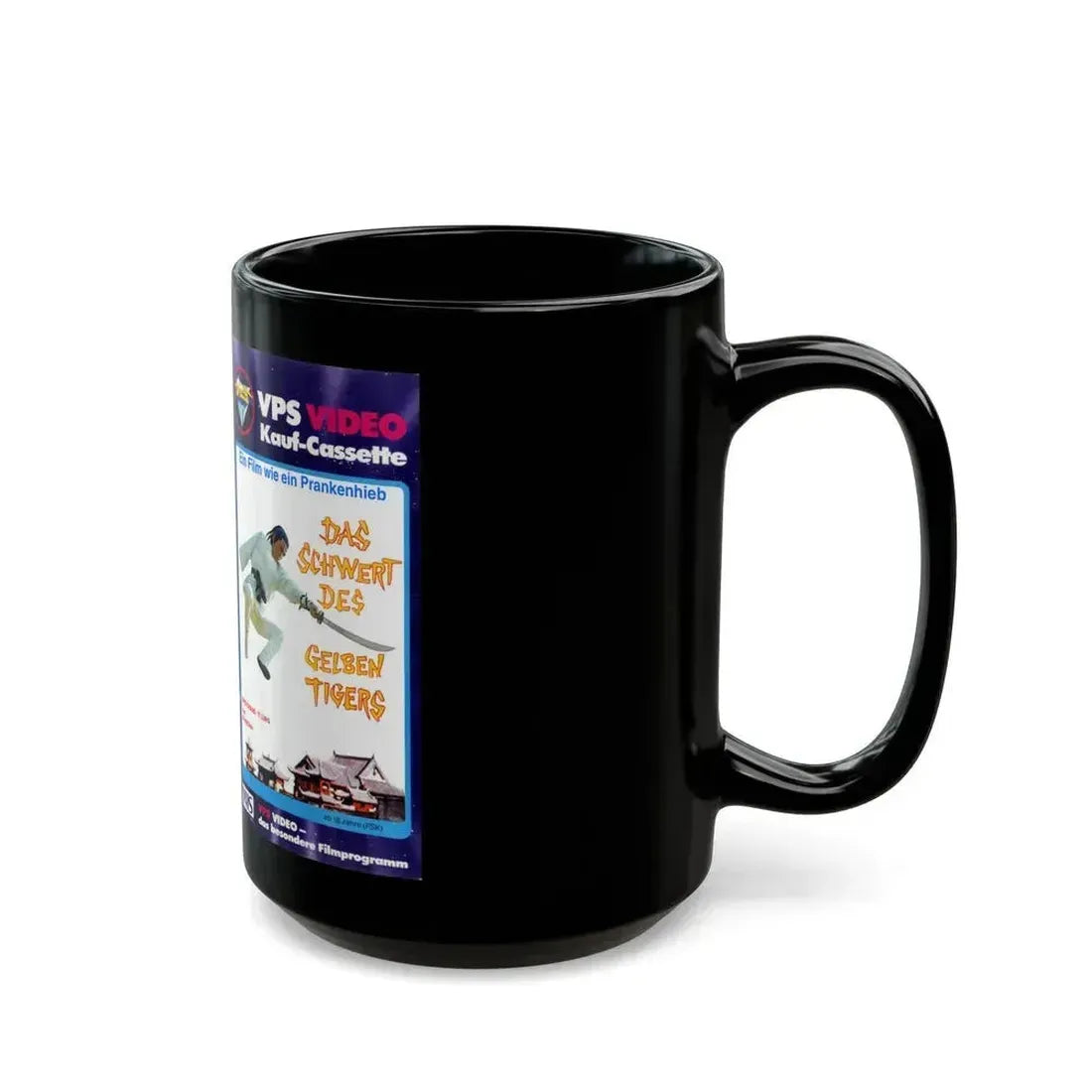 DAS SCHWERT DES GELBEN TIGERS (VHS COVER) - Black Coffee Mug - Go Mug Yourself