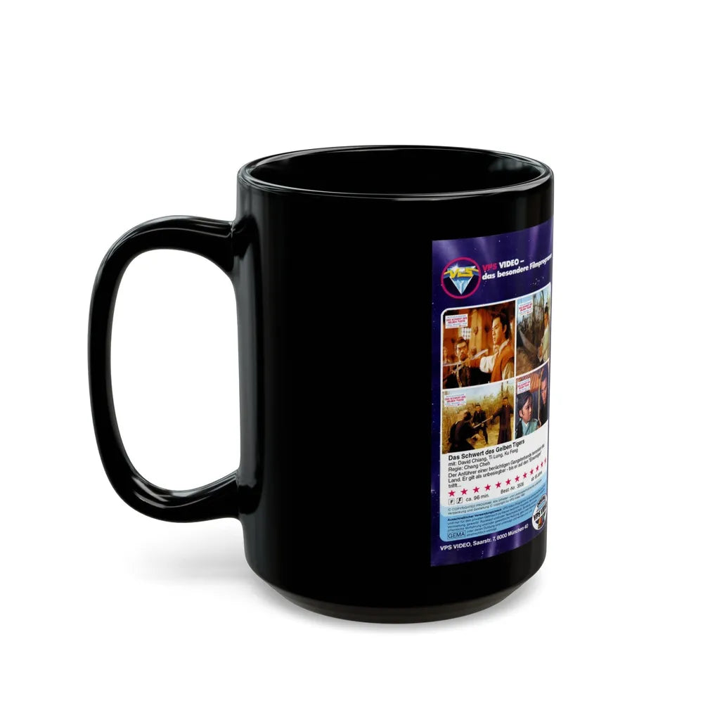 DAS SCHWERT DES GELBEN TIGERS (VHS COVER) - Black Coffee Mug-Go Mug Yourself