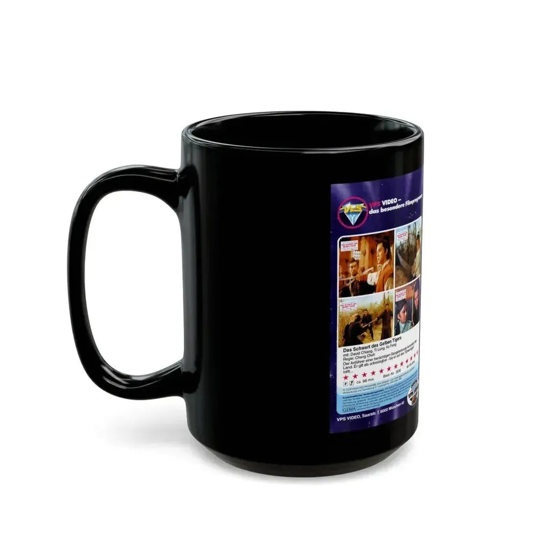 DAS SCHWERT DES GELBEN TIGERS (VHS COVER) - Black Coffee Mug - Go Mug Yourself