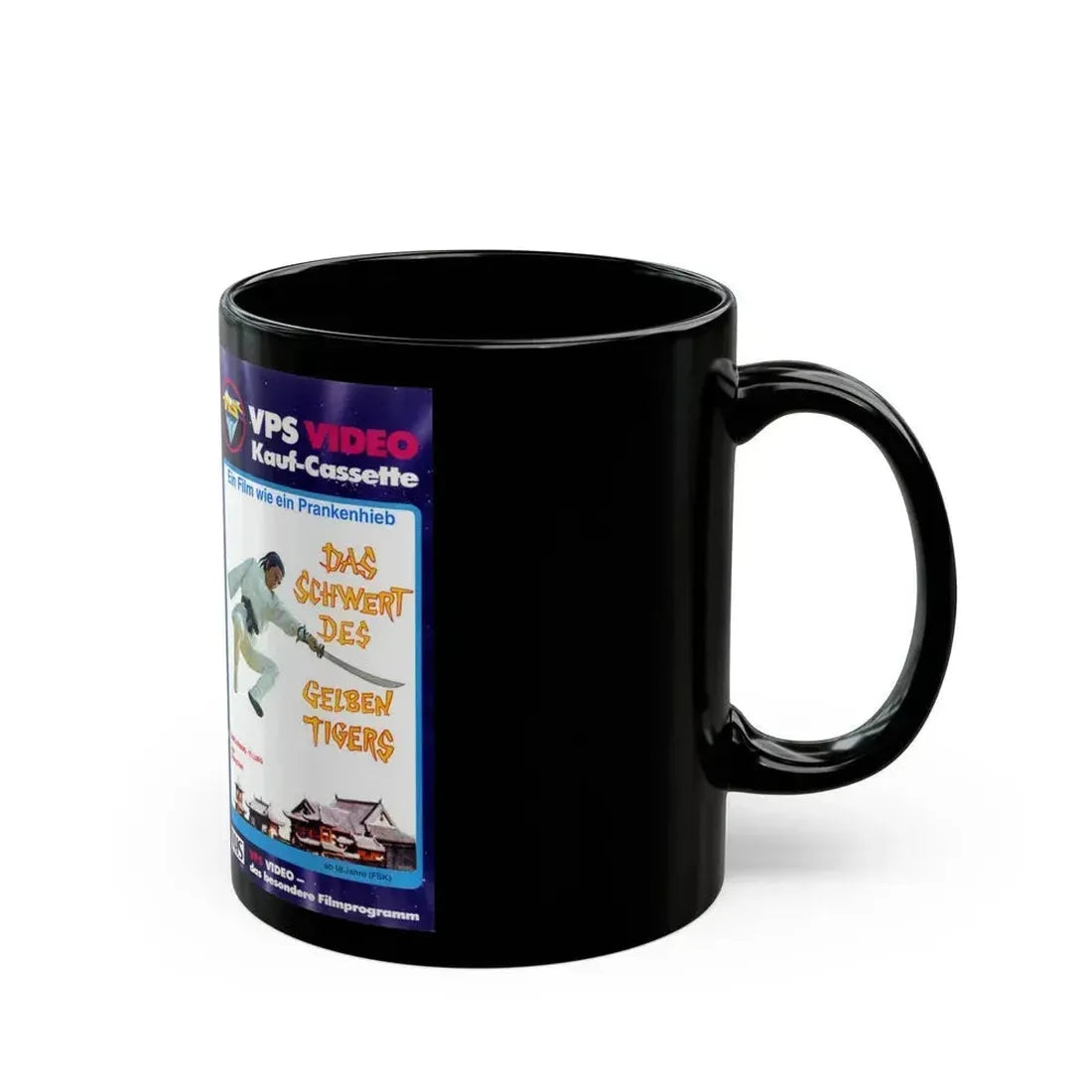 DAS SCHWERT DES GELBEN TIGERS (VHS COVER) - Black Coffee Mug - Go Mug Yourself
