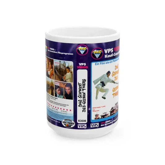 DAS SCHWERT DES GELBEN TIGERS (VHS COVER) - White Coffee Mug 15oz - Go Mug Yourself