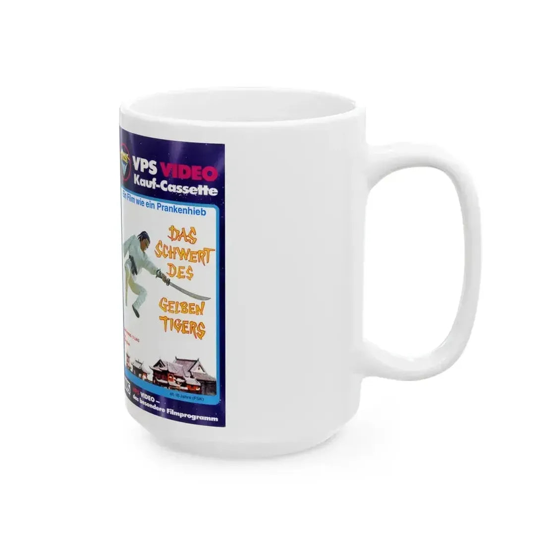 DAS SCHWERT DES GELBEN TIGERS (VHS COVER) - White Coffee Mug - Go Mug Yourself