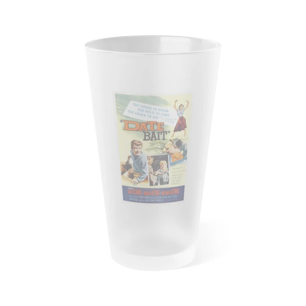 DATE BAIT 1960 Movie Poster - Frosted Pint Glass 16oz-Go Mug Yourself