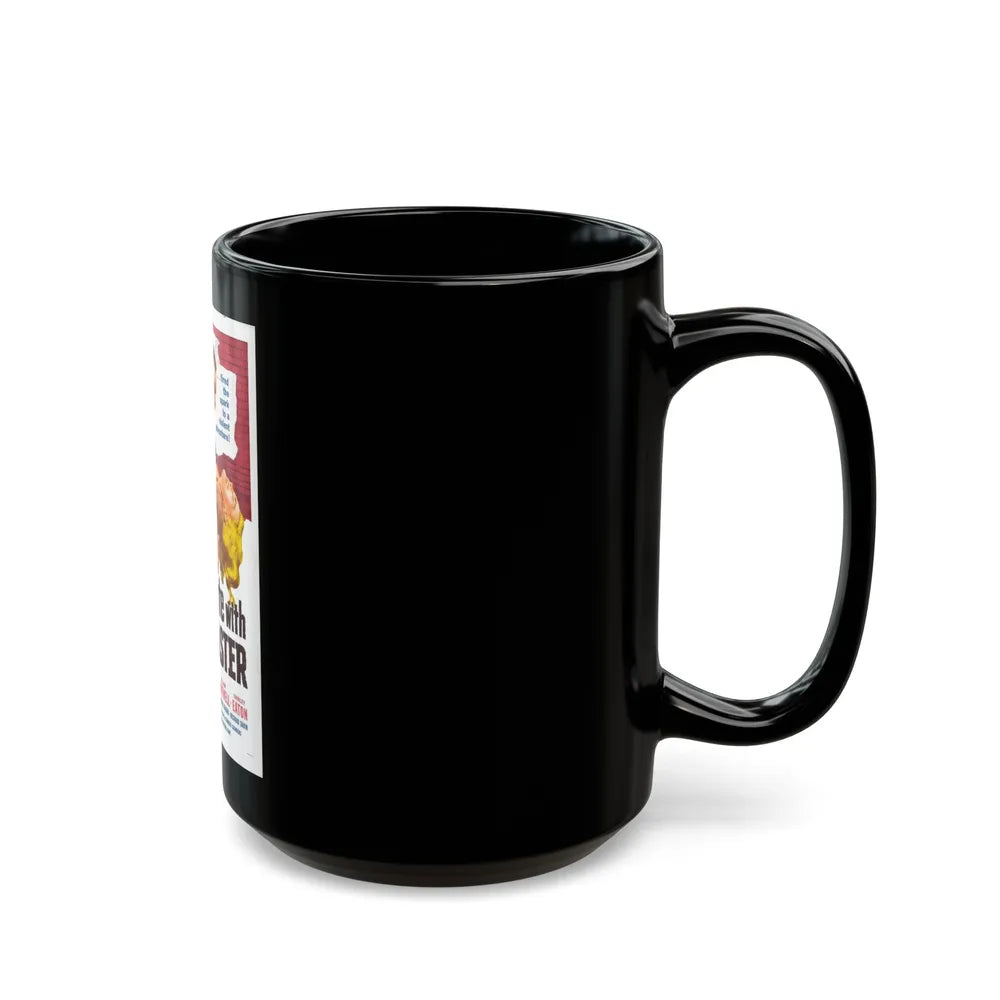 DATE WITH DISASTER 1957 Movie Poster - Black Coffee Mug-Go Mug Yourself