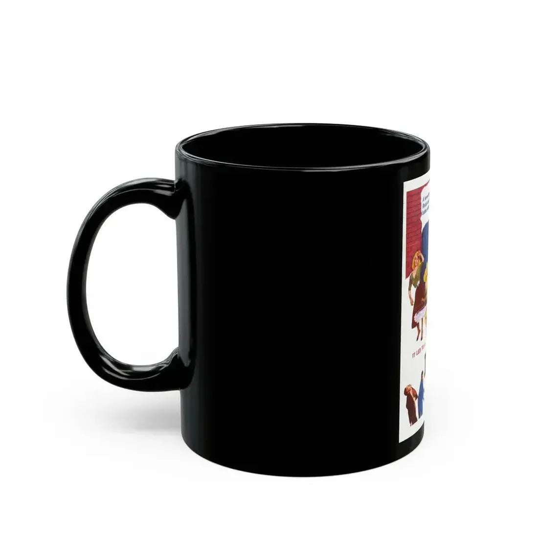DATE WITH DISASTER 1957 Movie Poster - Black Coffee Mug - Go Mug Yourself