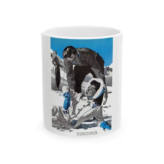 Date with the Boss, Cosmopolitan, January 1943 - White Coffee Mug 11oz - Go Mug Yourself