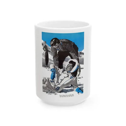 Date with the Boss, Cosmopolitan, January 1943 - White Coffee Mug 15oz - Go Mug Yourself
