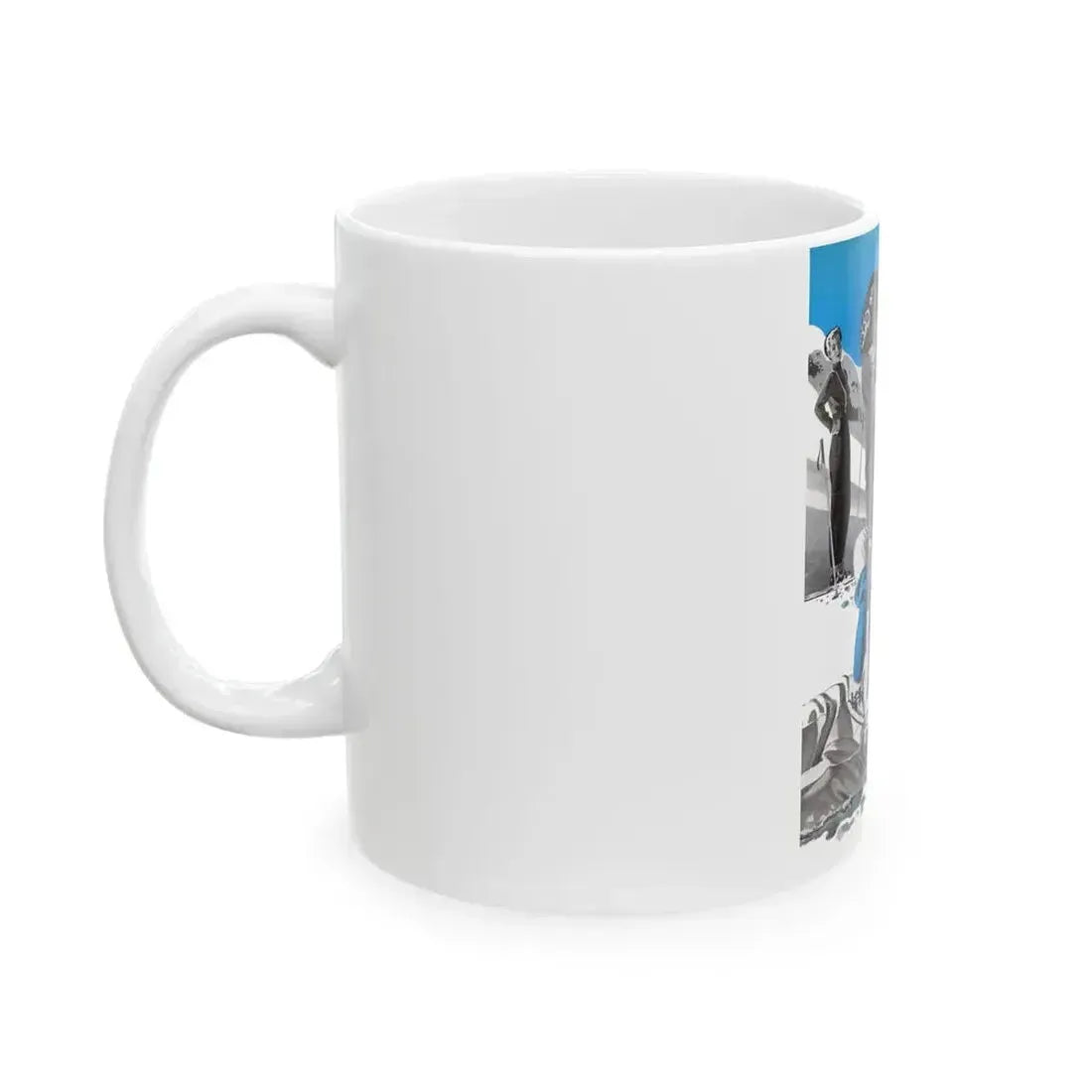 Date with the Boss, Cosmopolitan, January 1943 - White Coffee Mug - Go Mug Yourself