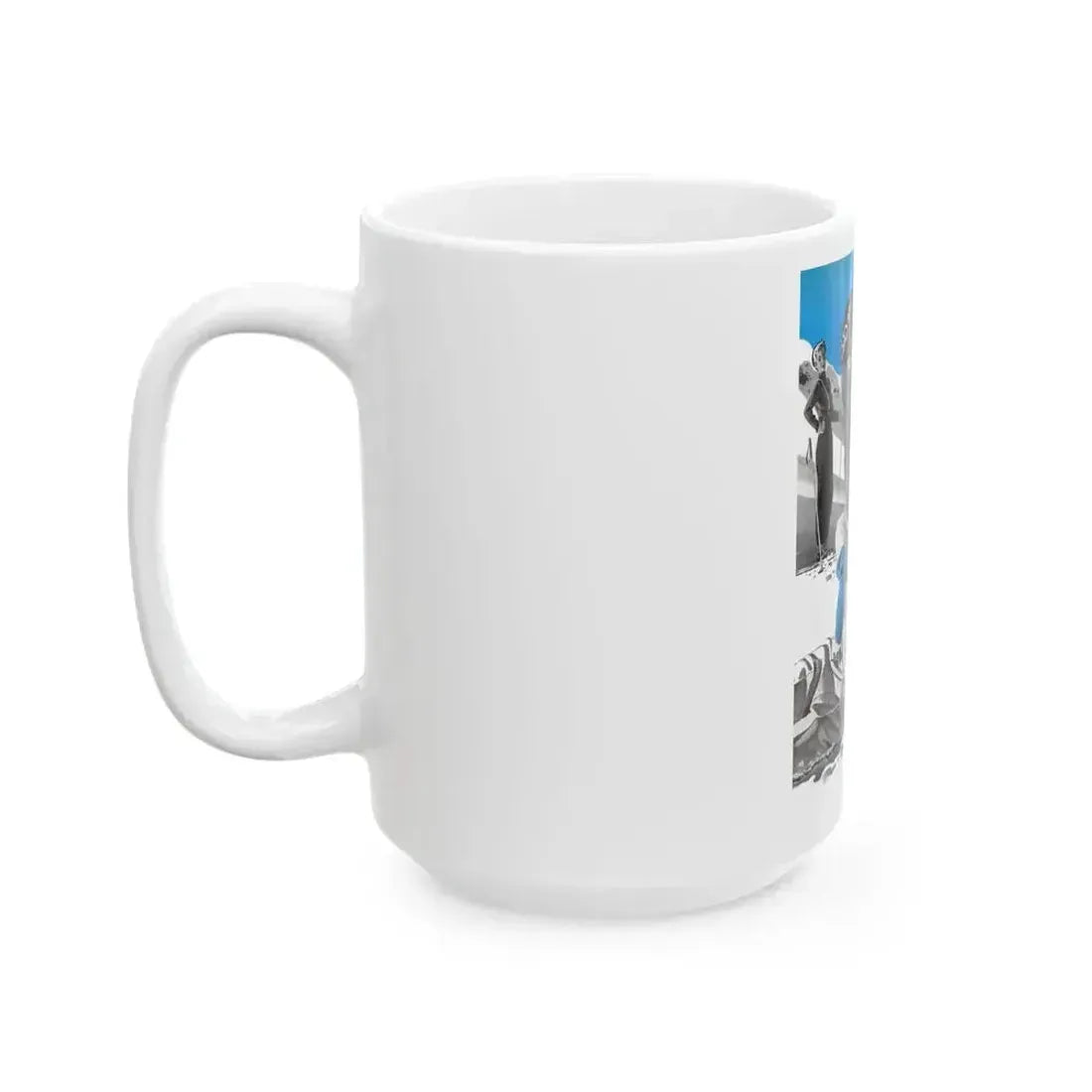 Date with the Boss, Cosmopolitan, January 1943 - White Coffee Mug - Go Mug Yourself