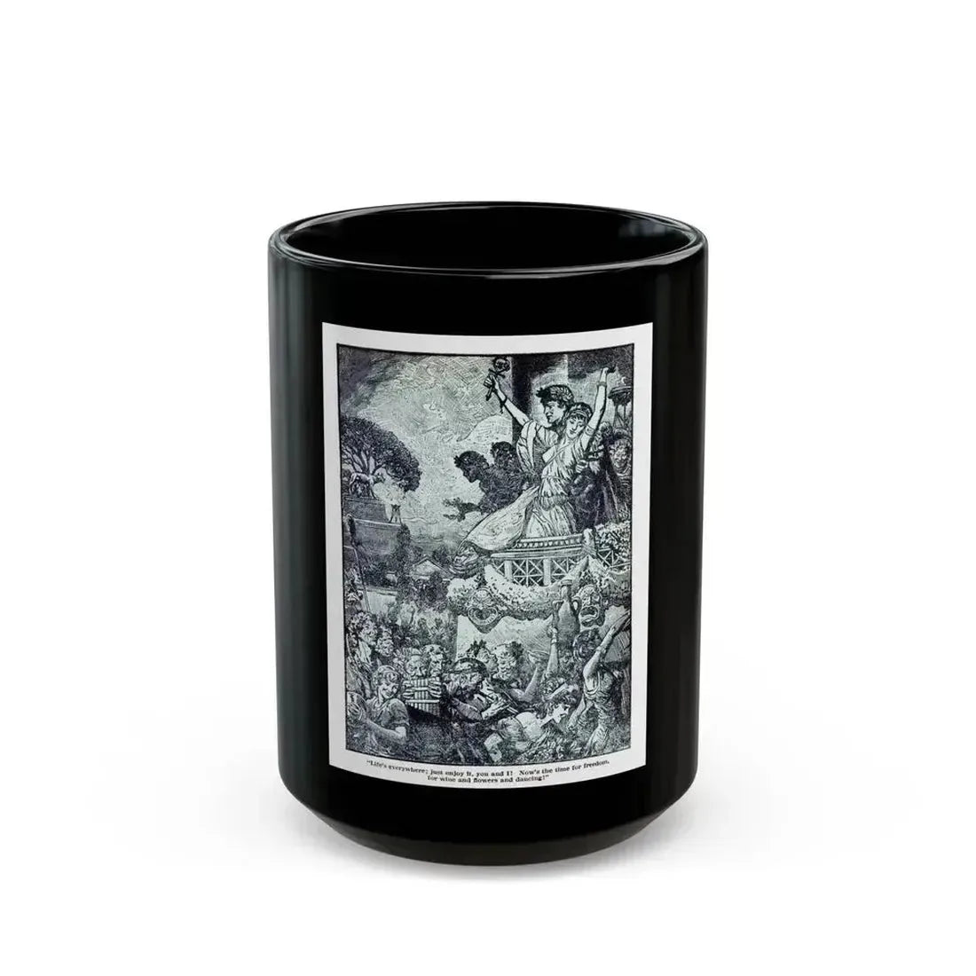 Daughter Of Cleopatra (2), Blue Book Magazine, May 1940 - Black Coffee Mug 15oz - Go Mug Yourself