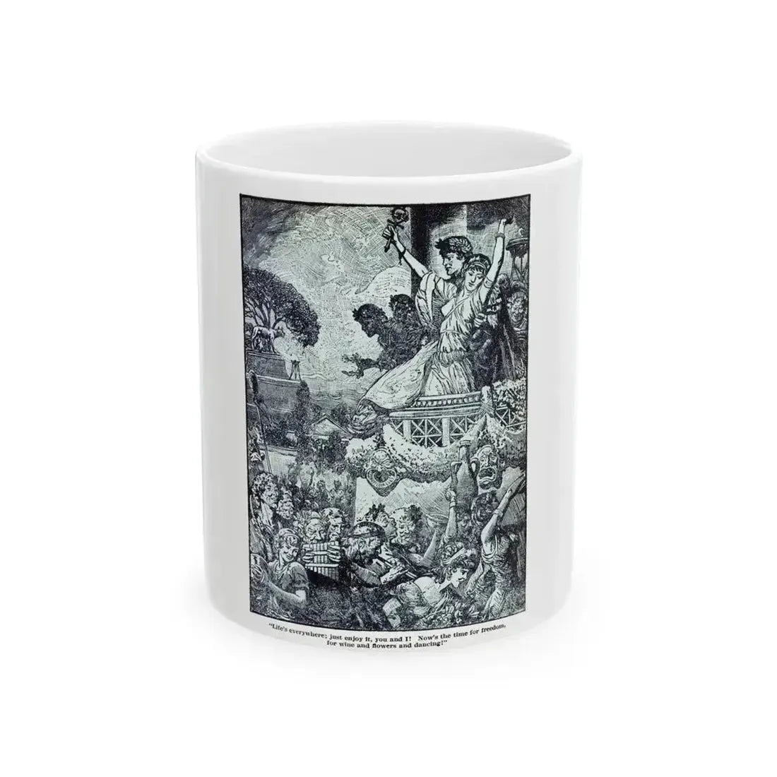 Daughter Of Cleopatra (2), Blue Book Magazine, May 1940 - White Coffee Mug 11oz - Go Mug Yourself