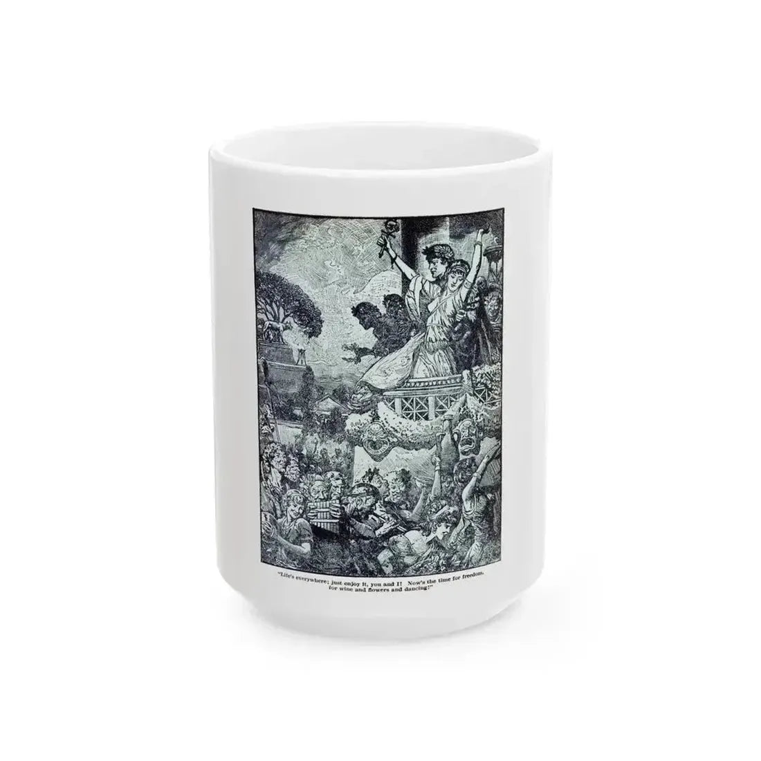 Daughter Of Cleopatra (2), Blue Book Magazine, May 1940 - White Coffee Mug 15oz - Go Mug Yourself