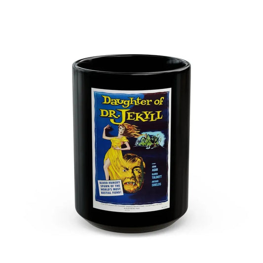 DAUGHTER OF DR. JEKYLL 1957 Movie Poster - Black Coffee Mug 15oz - Go Mug Yourself