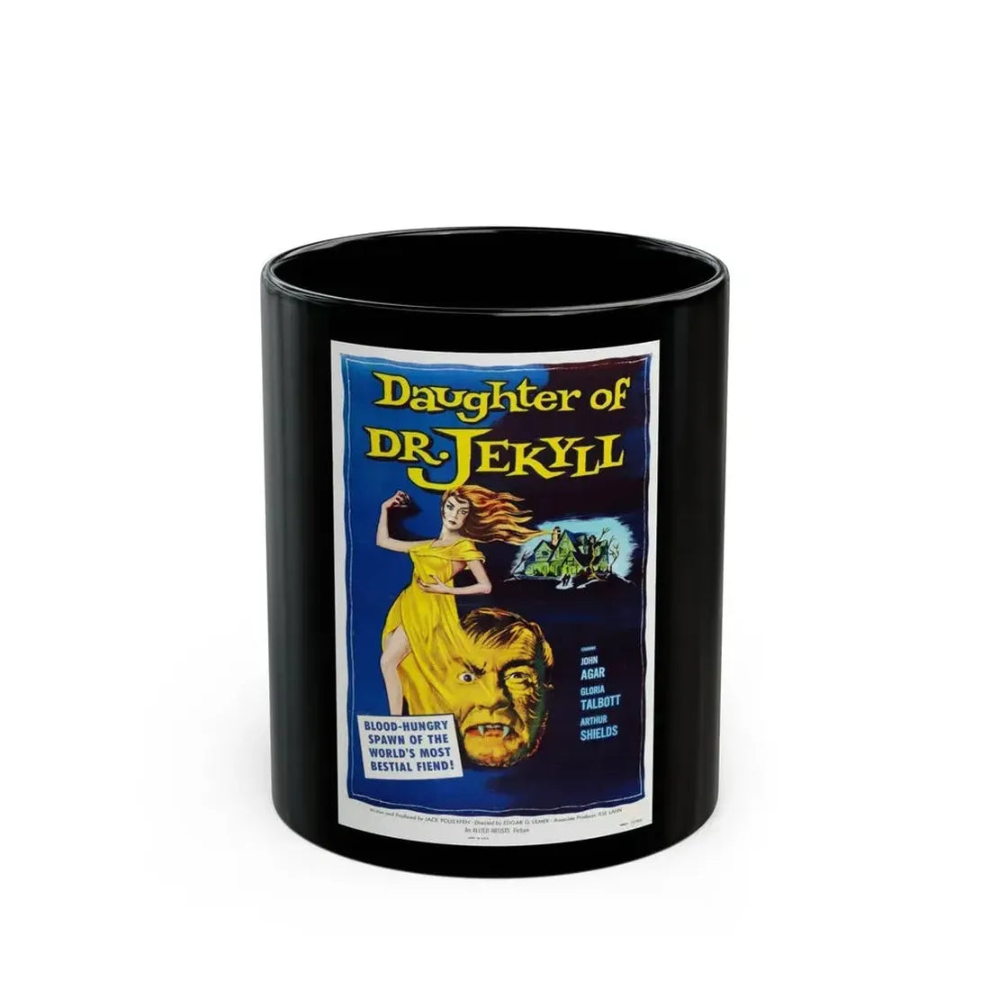 DAUGHTER OF DR. JEKYLL 1957 Movie Poster - Black Coffee Mug - Go Mug Yourself