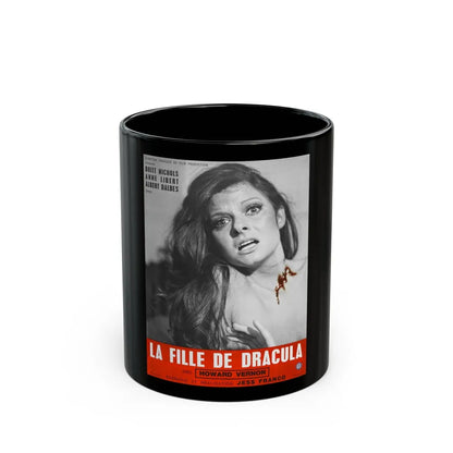 DAUGHTER OF DRACULA 1972 Movie Poster - Black Coffee Mug-11oz-Go Mug Yourself