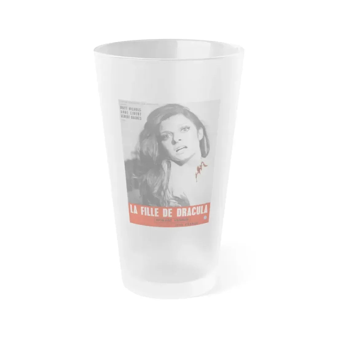 DAUGHTER OF DRACULA 1972 Movie Poster - Frosted Pint Glass 16oz Default Title - Go Mug Yourself
