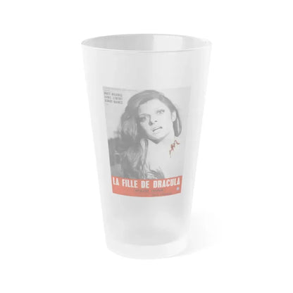 DAUGHTER OF DRACULA 1972 Movie Poster - Frosted Pint Glass 16oz Default Title - Go Mug Yourself
