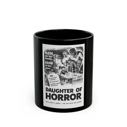 DAUGHTER OF HORROR (DEMENTIA) 1955 Movie Poster - Black Coffee Mug 11oz - Go Mug Yourself