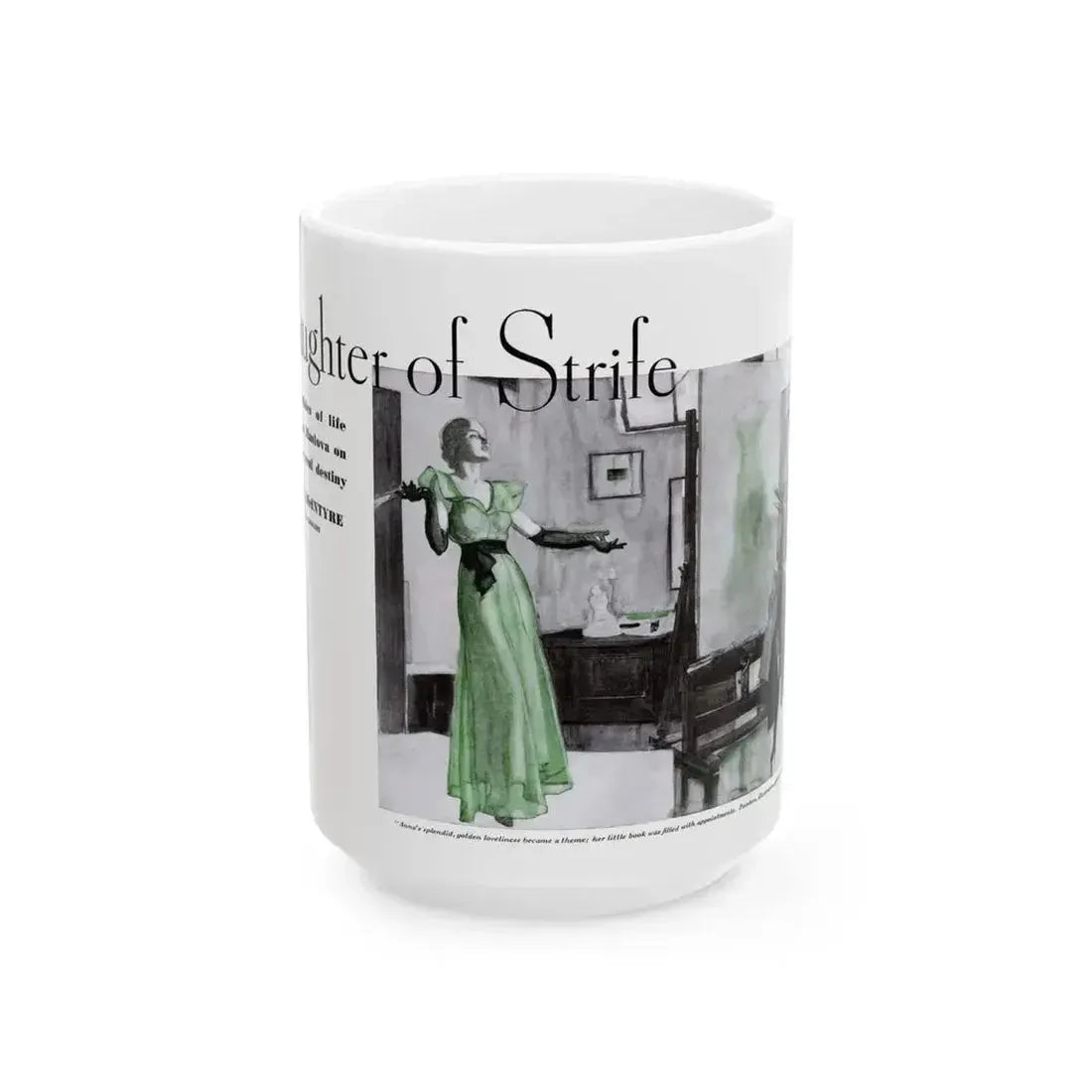 Daughter of Strife, Pictorial Review, June 1933 - White Coffee Mug 15oz - Go Mug Yourself