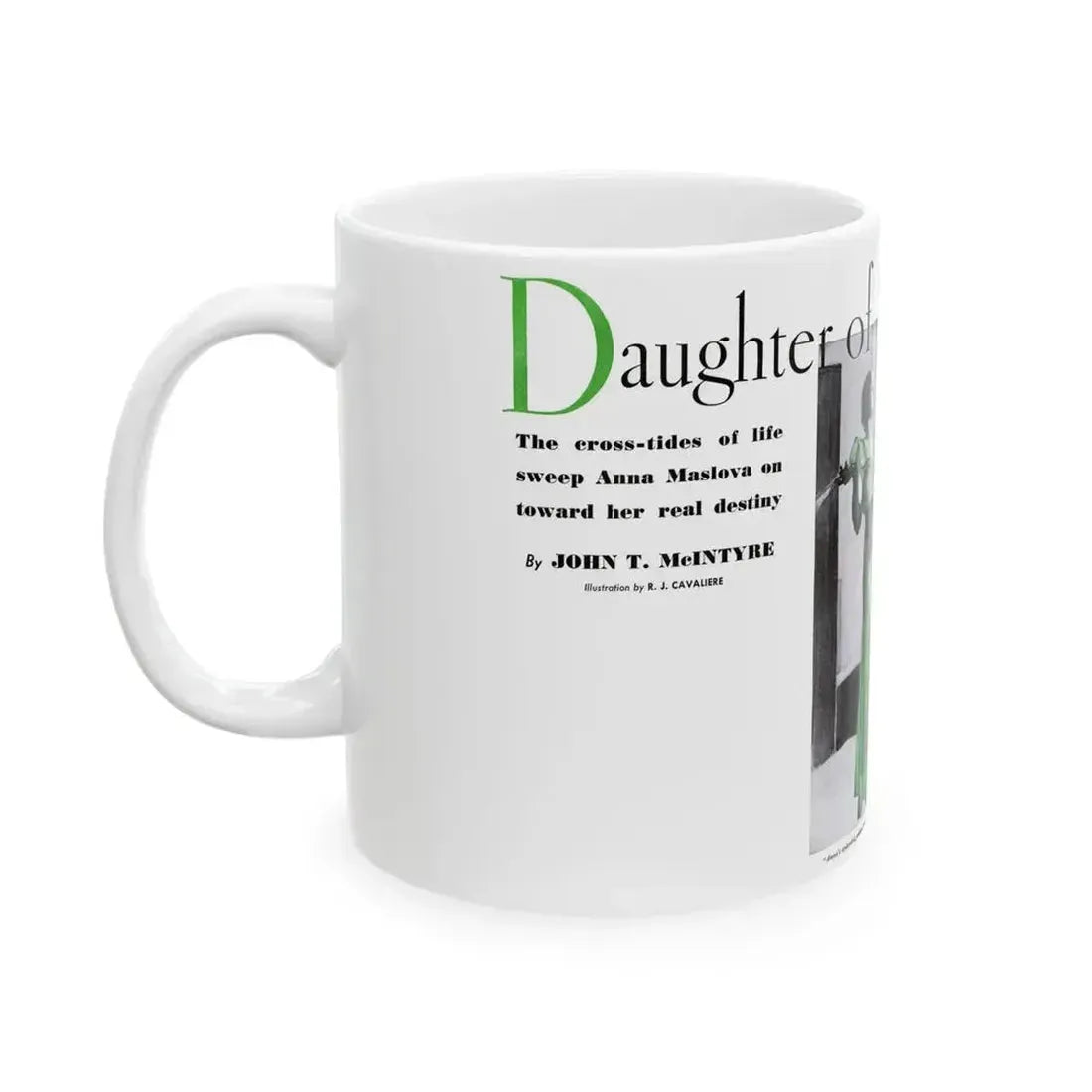 Daughter of Strife, Pictorial Review, June 1933 - White Coffee Mug - Go Mug Yourself