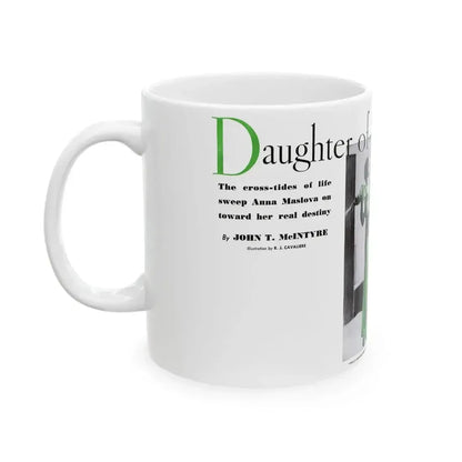 Daughter of Strife, Pictorial Review, June 1933 - White Coffee Mug - Go Mug Yourself