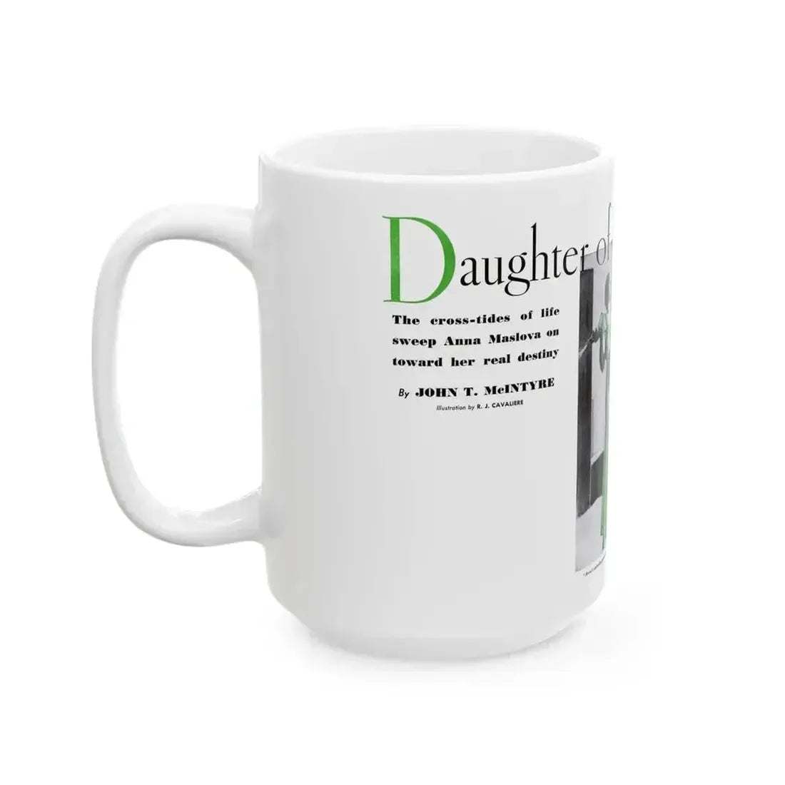 Daughter of Strife, Pictorial Review, June 1933 - White Coffee Mug - Go Mug Yourself