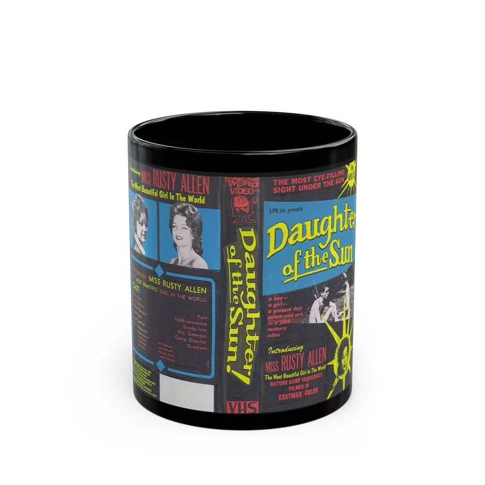 DAUGHTER OF THE SUN SOMETHING WEIRD VIDEO (VHS COVER) - Black Coffee Mug-11oz-Go Mug Yourself