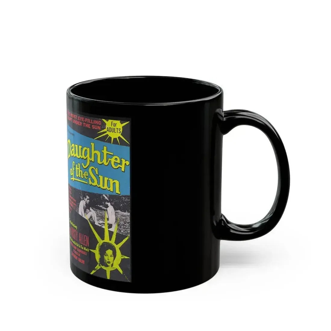 DAUGHTER OF THE SUN SOMETHING WEIRD VIDEO (VHS COVER) - Black Coffee Mug - Go Mug Yourself