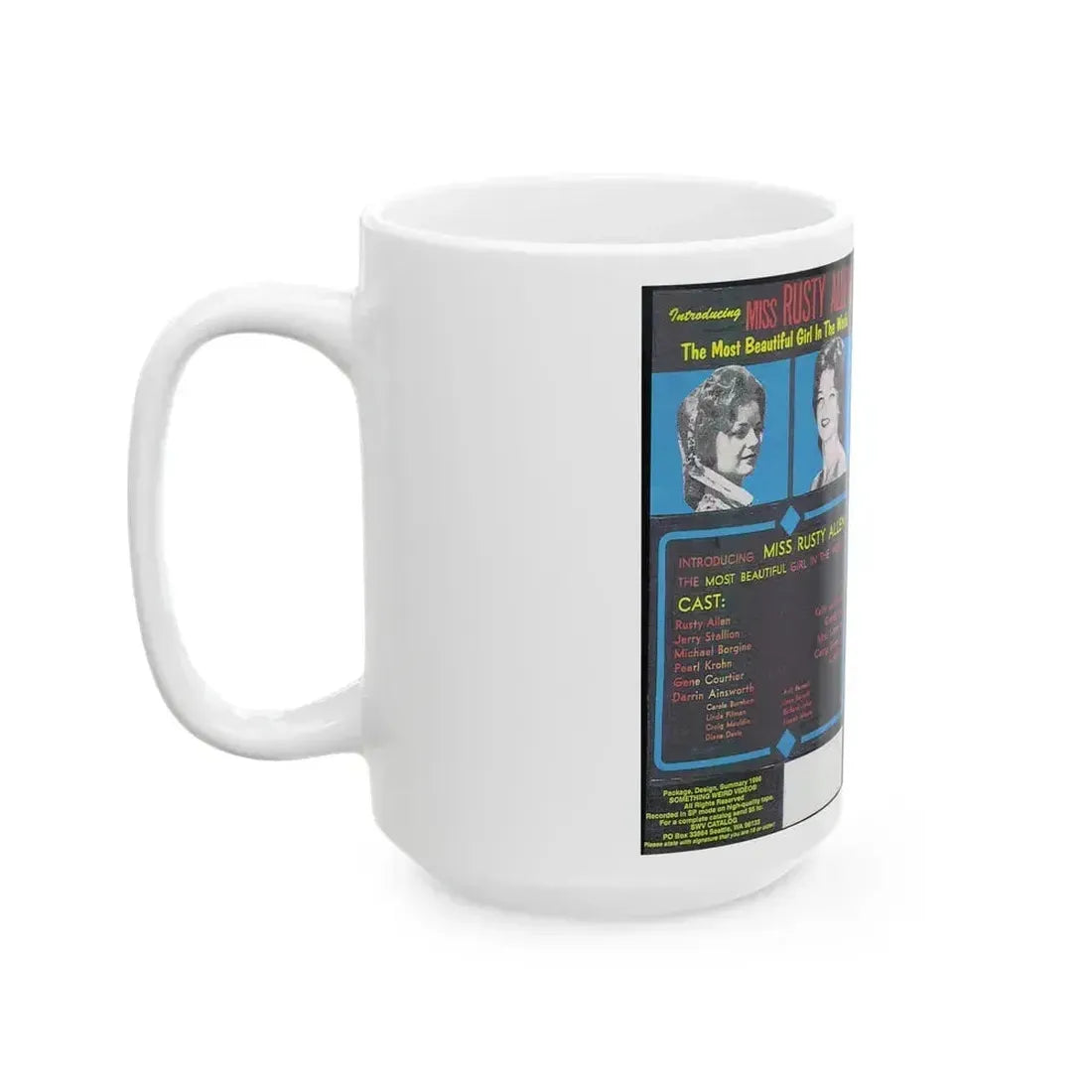 DAUGHTER OF THE SUN SOMETHING WEIRD VIDEO (VHS COVER) - White Coffee Mug - Go Mug Yourself