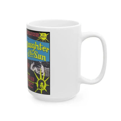 DAUGHTER OF THE SUN SOMETHING WEIRD VIDEO (VHS COVER) - White Coffee Mug - Go Mug Yourself