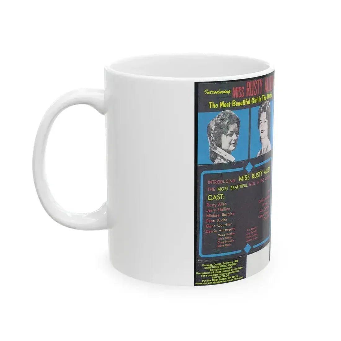 DAUGHTER OF THE SUN SOMETHING WEIRD VIDEO (VHS COVER) - White Coffee Mug - Go Mug Yourself