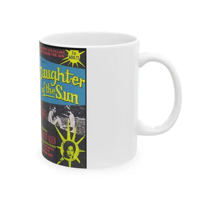 DAUGHTER OF THE SUN SOMETHING WEIRD VIDEO (VHS COVER) - White Coffee Mug - Go Mug Yourself