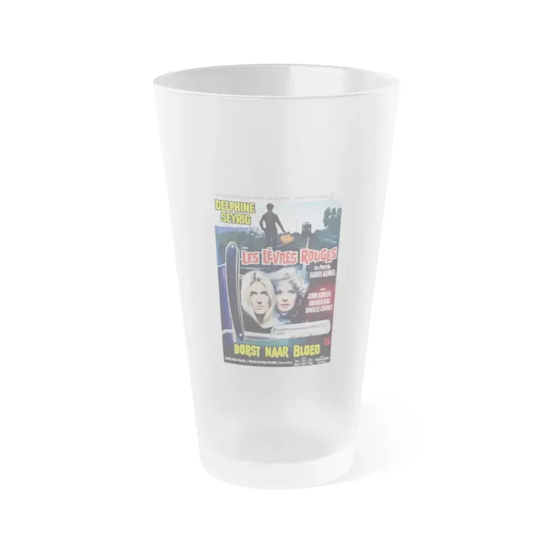 DAUGHTERS OF DARKNESS (BELGIAN) 1971 Movie Poster - Frosted Pint Glass 16oz Default Title - Go Mug Yourself