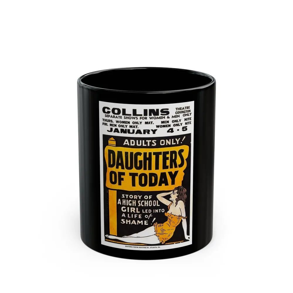 DAUGHTERS OF TODAY 1928 Movie Poster - Black Coffee Mug-11oz-Go Mug Yourself