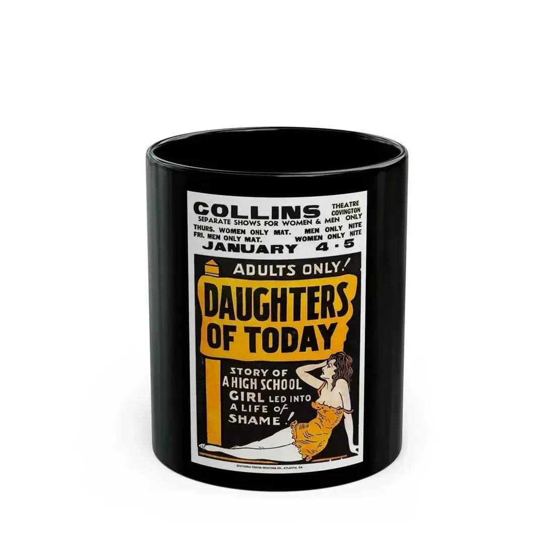 DAUGHTERS OF TODAY 1928 Movie Poster - Black Coffee Mug 11oz - Go Mug Yourself