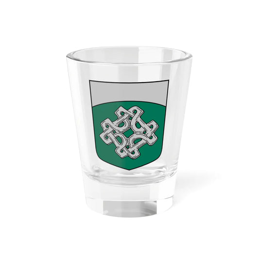Daugmales pagasta ģerbonis (Latvia) (Coat of Arms) Shot Glass 1.5oz 1.5oz - Go Mug Yourself
