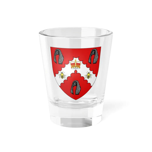David Beatie Arms (New Zealand) (Coat of Arms) Shot Glass 1.5oz 1.5oz - Go Mug Yourself