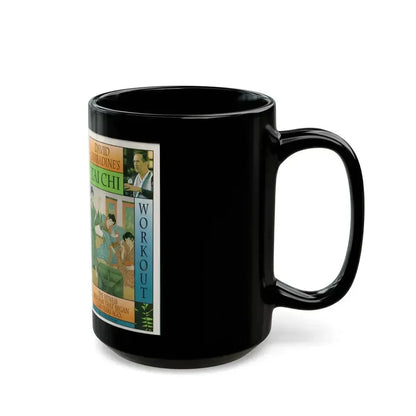 DAVID CARRADINES TAI CHI (VHS COVER) - Black Coffee Mug - Go Mug Yourself