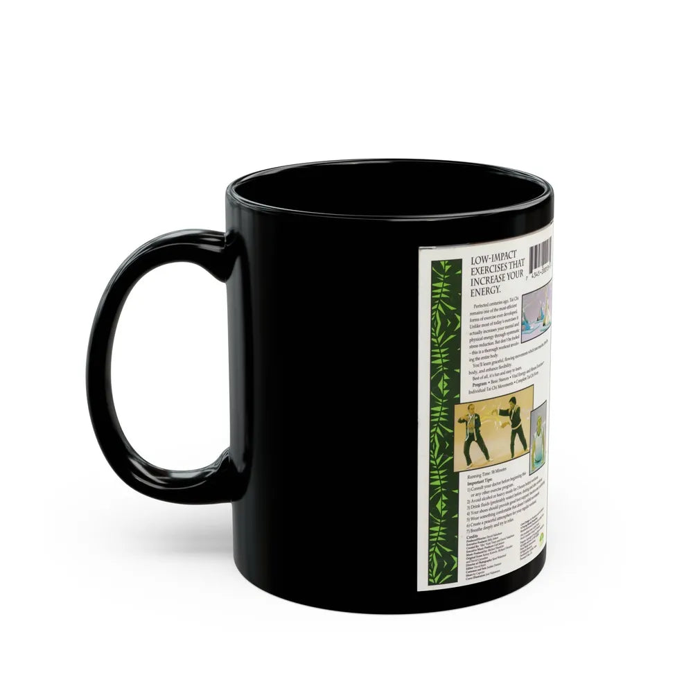 DAVID CARRADINES TAI CHI (VHS COVER) - Black Coffee Mug-Go Mug Yourself