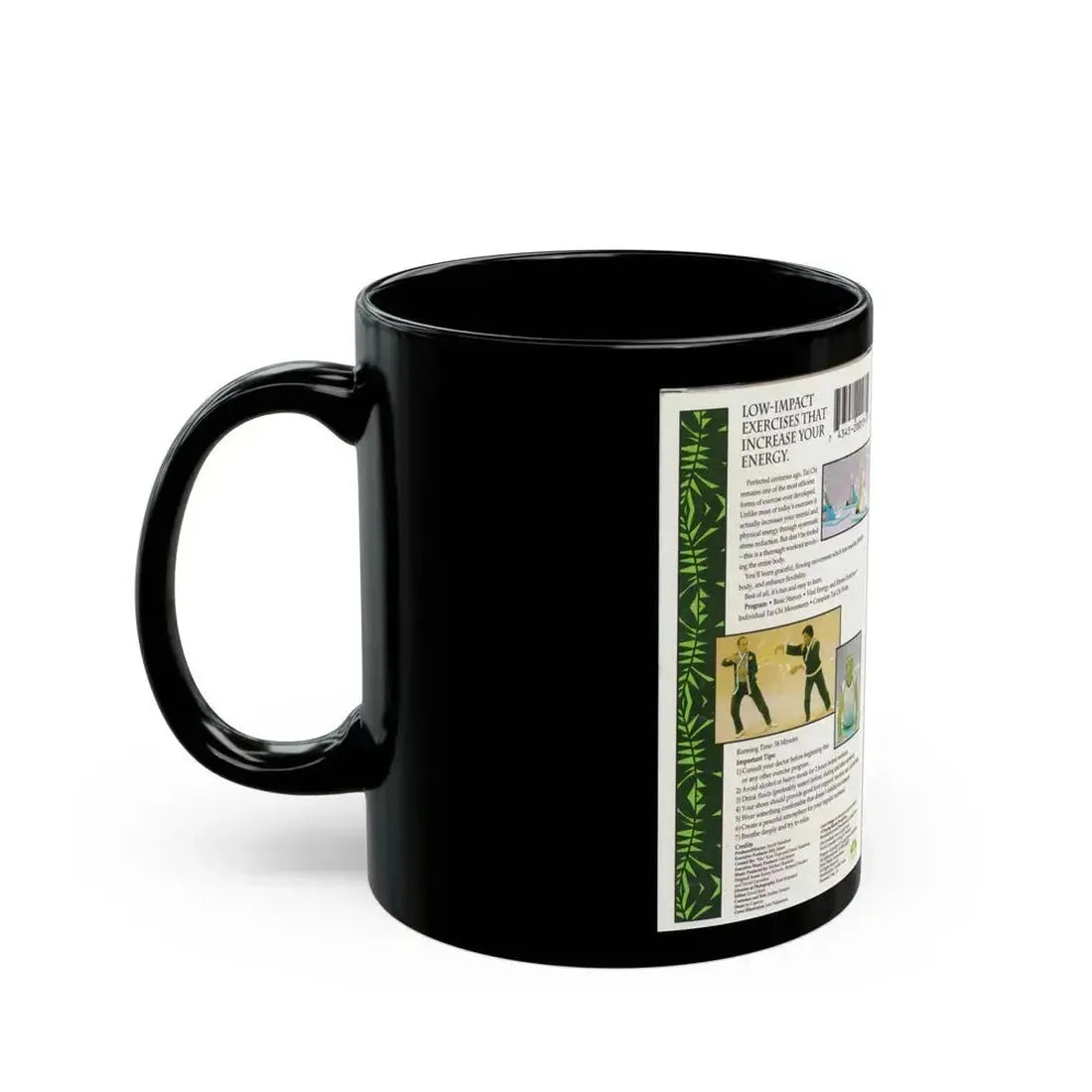 DAVID CARRADINES TAI CHI (VHS COVER) - Black Coffee Mug - Go Mug Yourself