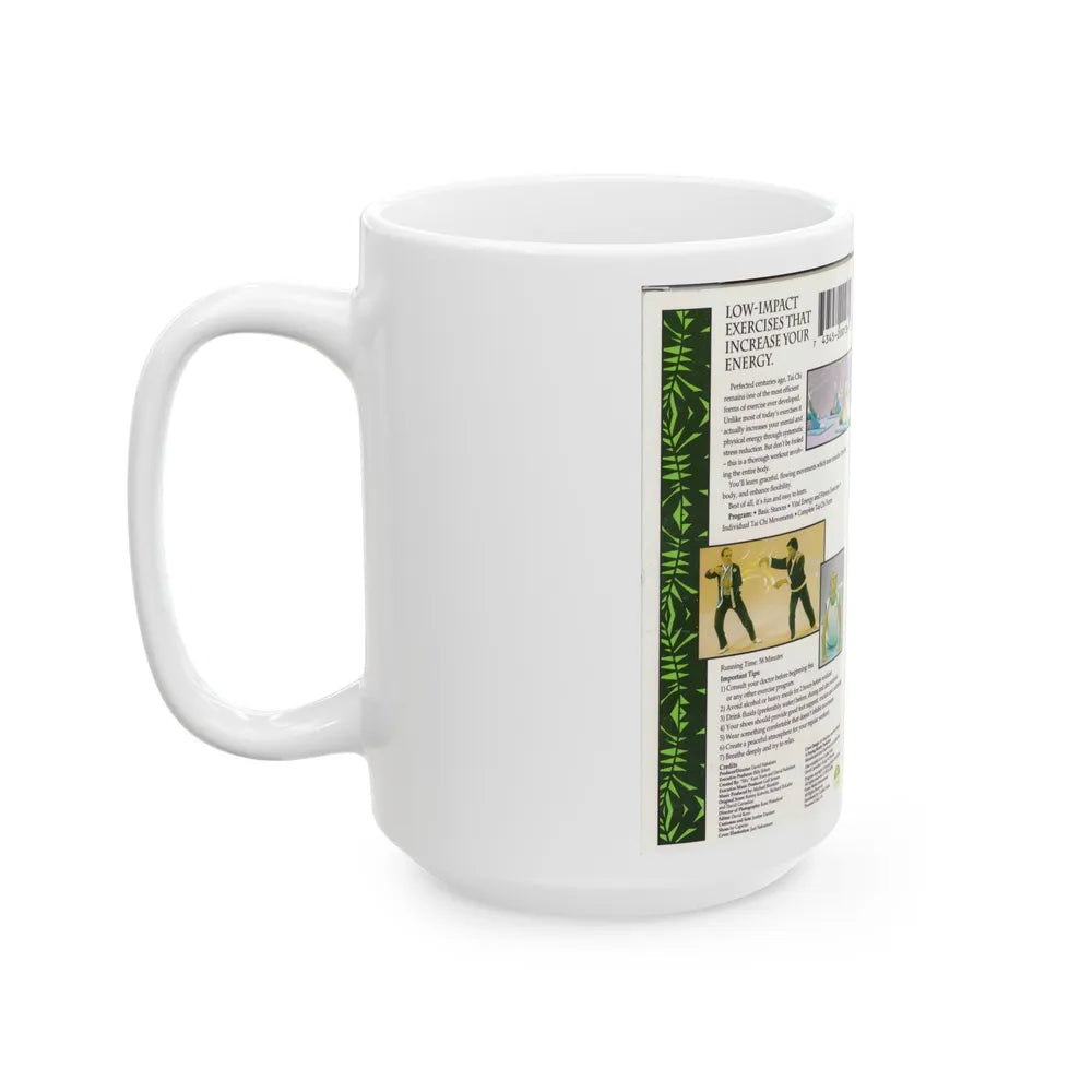 DAVID CARRADINES TAI CHI (VHS COVER) - White Coffee Mug-Go Mug Yourself