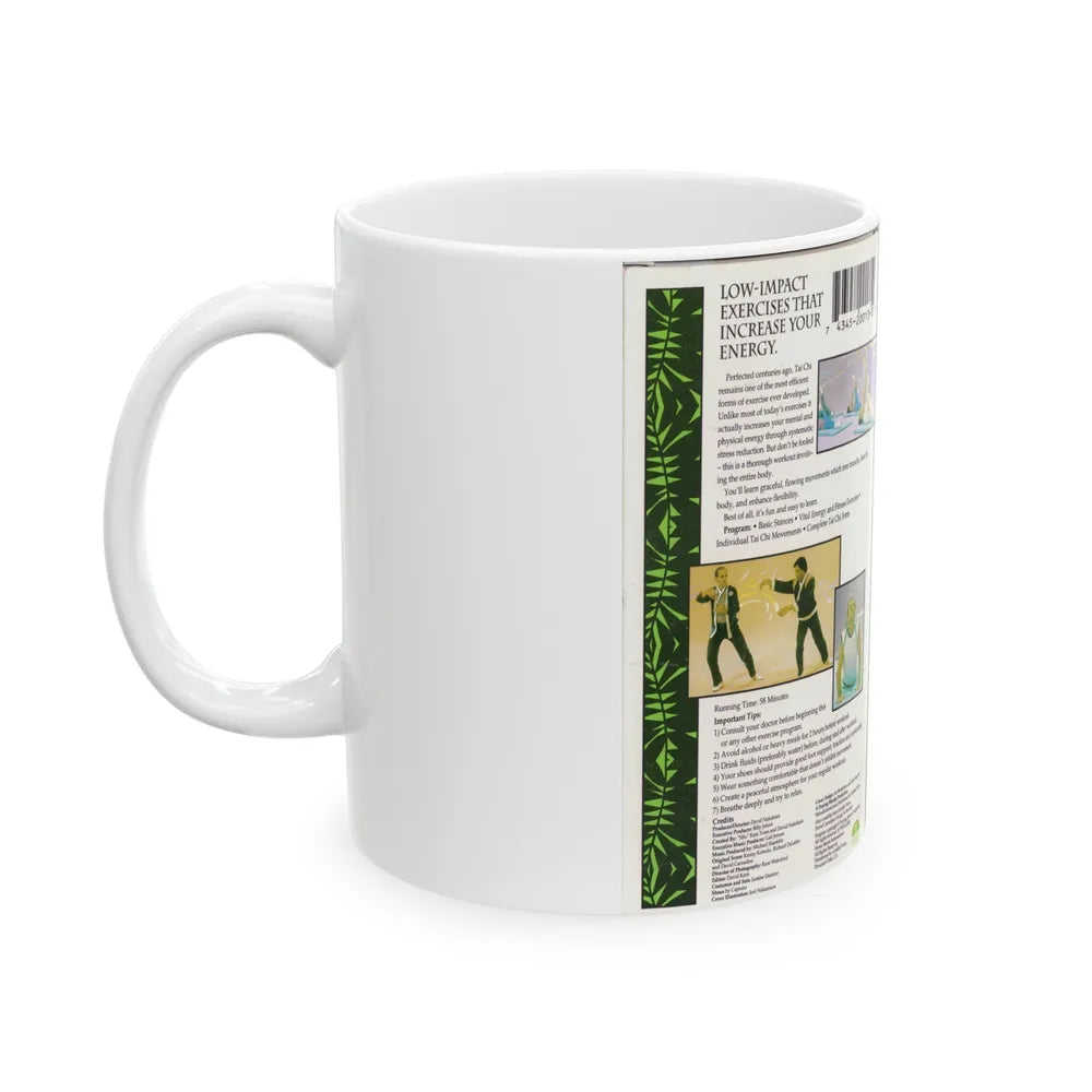 DAVID CARRADINES TAI CHI (VHS COVER) - White Coffee Mug-Go Mug Yourself