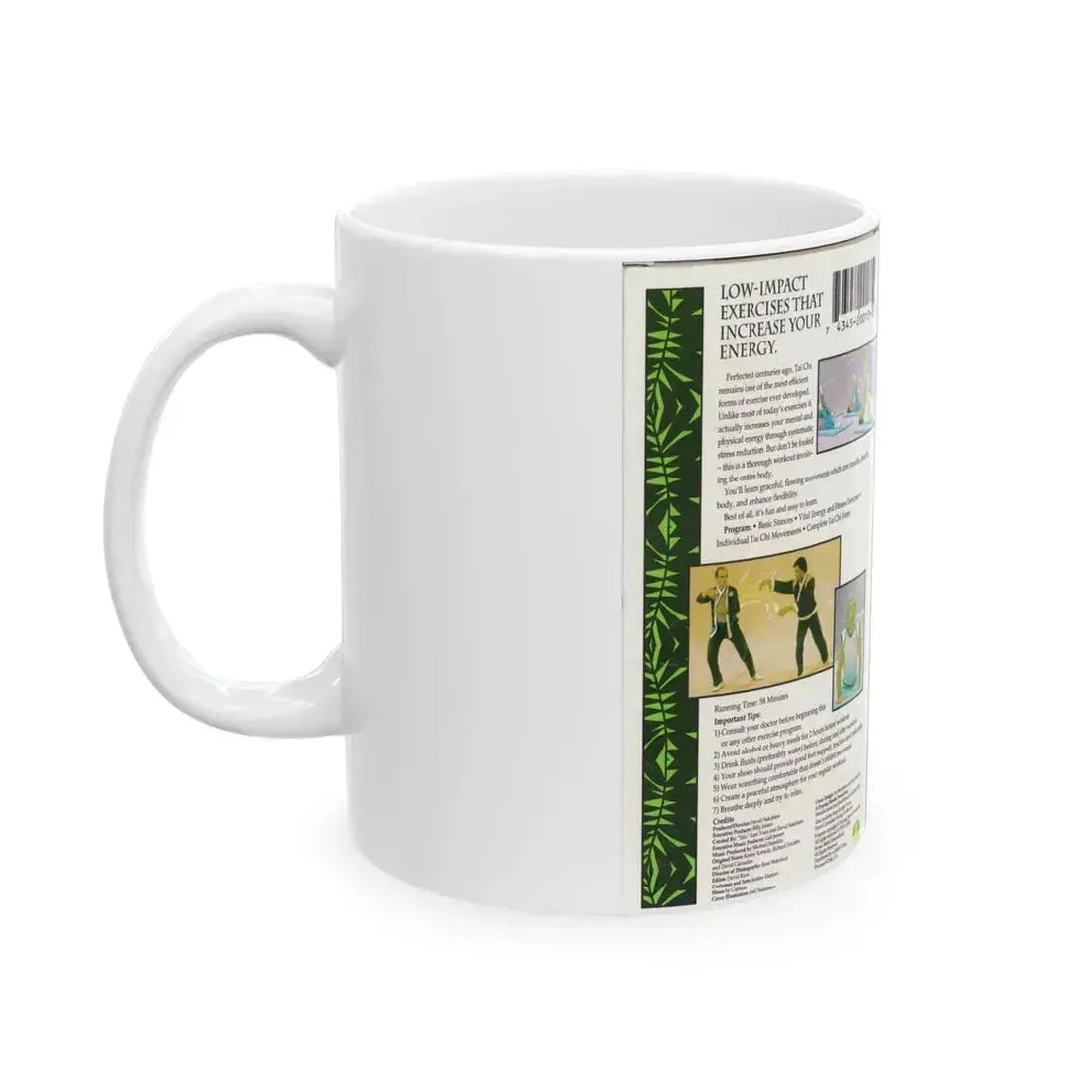 DAVID CARRADINES TAI CHI (VHS COVER) - White Coffee Mug - Go Mug Yourself