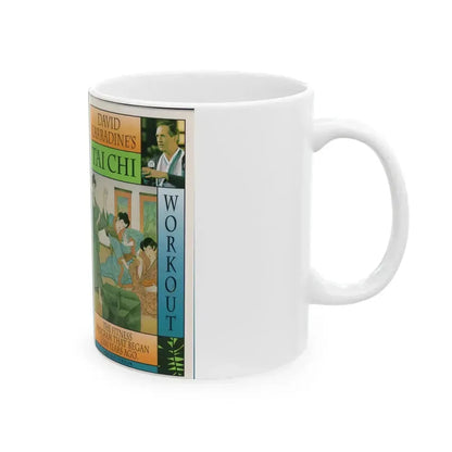 DAVID CARRADINES TAI CHI (VHS COVER) - White Coffee Mug - Go Mug Yourself