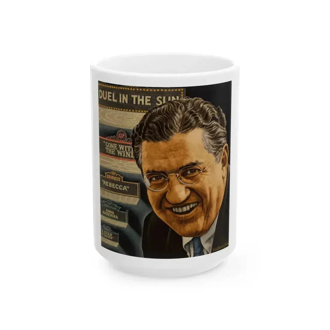 David O'Selznick, unpublished cover for Time magazine - White Coffee Mug 15oz - Go Mug Yourself