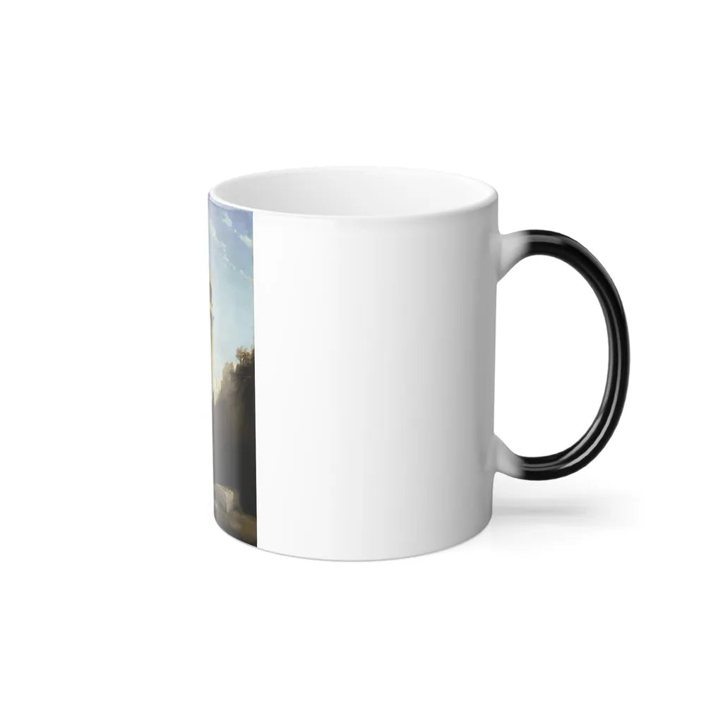 David Roberts (1796-1864) Baalbek - Ruins of the Temple of Bacchus - 1840 - Color Changing Mug 11oz-Go Mug Yourself