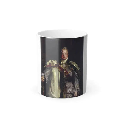 David Wilkie (1785-1841) Portrait of King William IV, three-quarter length, wearing the robes of the Gar-0 - Color Changing Mug 11oz 11oz - Go Mug Yourself