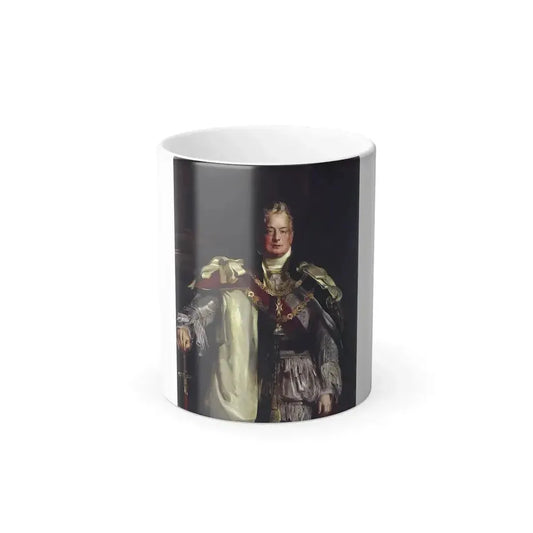 David Wilkie (1785-1841) Portrait of King William IV, three-quarter length, wearing the robes of the Gar-0 - Color Changing Mug 11oz 11oz - Go Mug Yourself