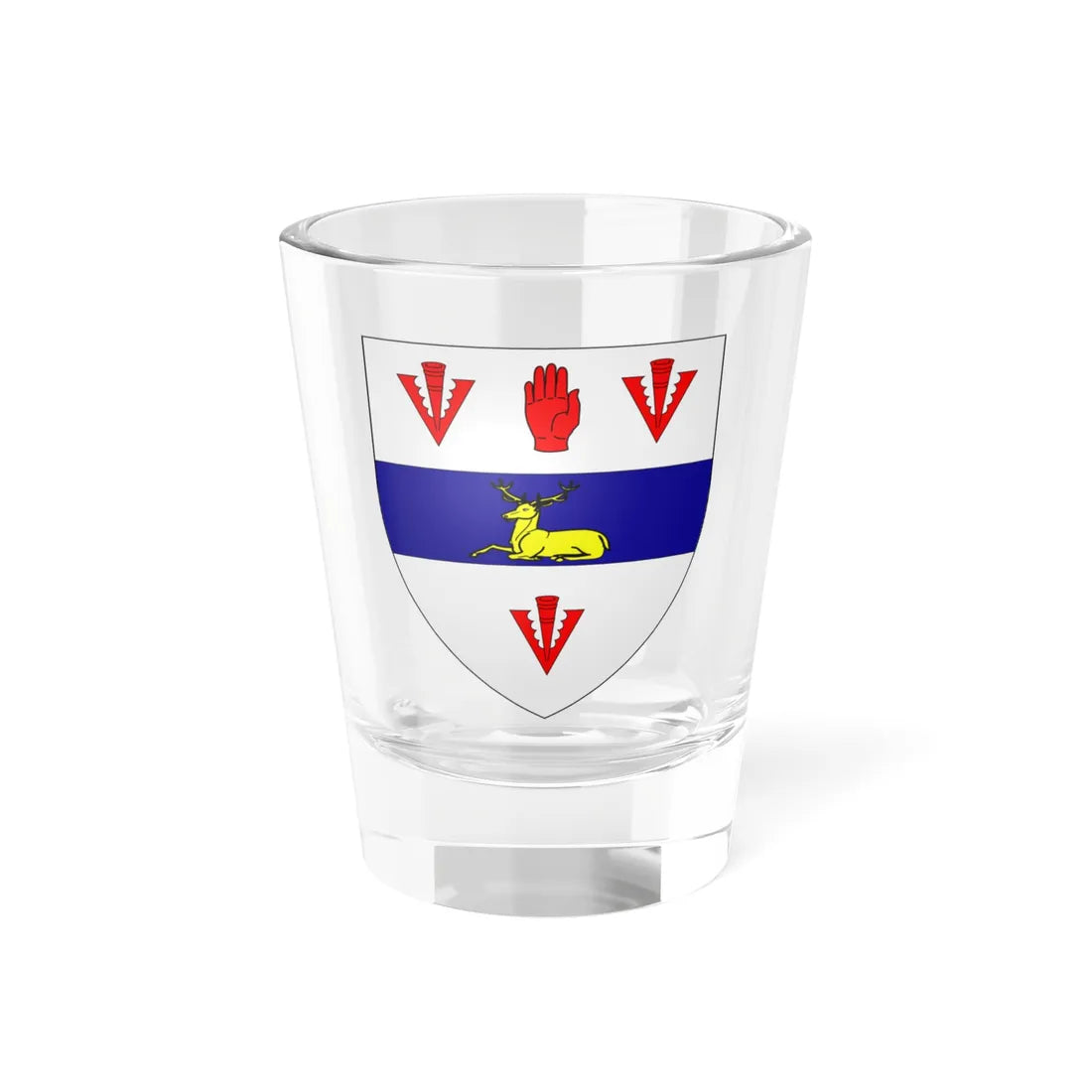 Davidson of Davidson arms (Scotland) (Coat of Arms) Shot Glass 1.5oz 1.5oz - Go Mug Yourself